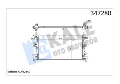 KALE 347280 MOTOR SU RADYATORU FOCUS III C MAX 11>1.6TI VCT 1.6 ZETEC EFI AL PL BRZ