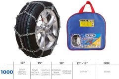 PATİNAJ ZİNCİRİ 4x4 JEEP - MİNİBÜS VE HAFİF TİC.ARAÇ ZİNCİR EBATLARI İÇİN RESİME BAKINIZ