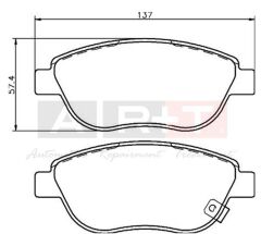 ART A24.1990 ÖN BALATA CORSA D BÜYÜK TİP 1.3 CDTI 07/06 > FIAT 500L 12> 0.9T 1.4 1.3D MTJ 1.6D MTJ