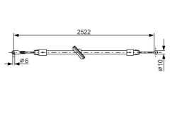 BOSCH 1987482029 FREN HALATI ON MERCEDES SPRINTER B906 . VW CRAFTER 30-35-50
