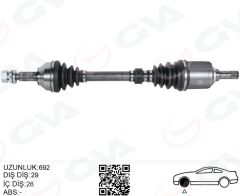 GVA 4499909 KOMPLE AKS SOL NISSAN QASHQAI 1.5L K9K J10 06-13 MANUEL VİTES