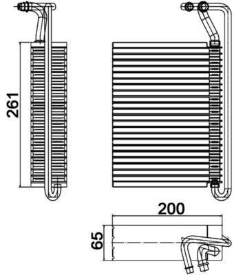 MAHLE AE84000S EVAPORATOR BMW E46 E83