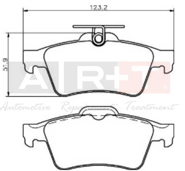 ART A03.1958 ARKA BALATA FOCUS II CMAX 03> CONNECT 02> LAGUNA III 07> OPEL VECTRA C 02> SIGNUM 03> CITROEN C5 08> PEUGEOT P508 10>18