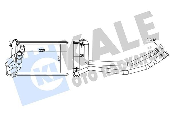 KALE 351685 KALORİFER RADYATÖRÜ MEGANE II