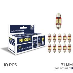 NIKEN 430020201 LED AMPUL SOFİTCANBUSLED31MM 10LU