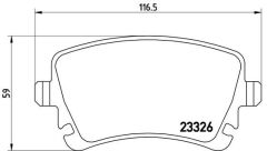BREMBO P85083 ARKA BALATA TRANSPORTER T5 T6 04 > FİŞLİ