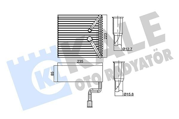 KALE 350010 KALORIFER RADYATORU EVAPARATOR FORD MONDEO 93>