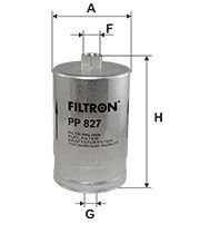 FILTRON FILT PP 827 UNO/REGATE/VW YAKIT FILTRESI