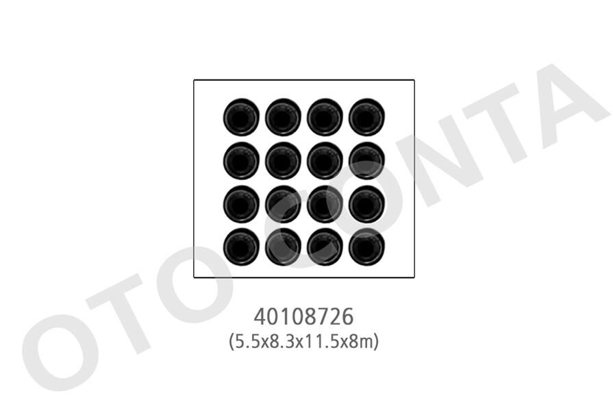 OTOCONTA 40108726 SUBAP LASTİĞİ RENAULT CLIO III 05> CLIO IV 12> TWINGO II 07> 1.2 16V D4F 8 Lİ