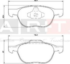 ART A03.1869 ÖN BALATA FOCUS 04>18 CMAX 07>19 KUGA I -II 08>14 VOLVO V40 19> C30 06>12 S70 08>13S40 04>12 V50 04>12 MAZDA 3 03>09 5 05>09