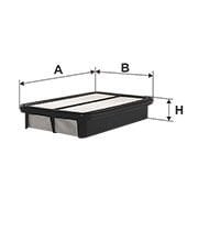 FILTRON FILT AP 147 TERIOS (J1) : CORONA (T17) 2.0 88-91 HAVA FILTRESI PLASTIK TIP