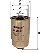 FILTRON FILT PP 850/2 PASSAT-A4 YAKIT FILTRESI H122WK / KC 80