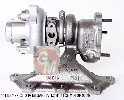 GUA 40713 TURBO ŞARJ RENAULT CLIO IV MEGANE IV 1.2 H4B TCE MOTOR 90BG MANİFOLDLU
