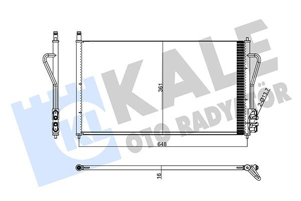 KALE 358240 KLIMA RADYATORU FOCUS I 1.4 16V 1.8TDCI 1.6 ZETEC S 16V 98>04