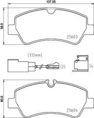 VALEO 9005355 ARKA BALATA FORD TOURNEO CUSTOM-TRANSIT CUSTOM 2.2 TDCI 12 > KABLOSUZ