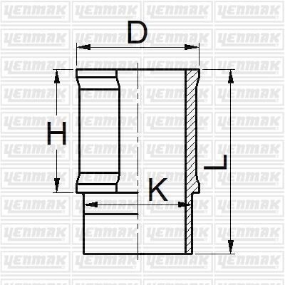 YENMAK 51-05873-000 MOTOR GÖMLEĞİ PARTNER-P106-P306-P307 1.4-P P206 1.6-TU3 75.00 ÇAP STD