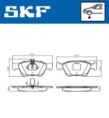SKF VKBP80243 FREN BALATASI ON MERCEDES W202 S202 C208 W210 S210 C140 R170