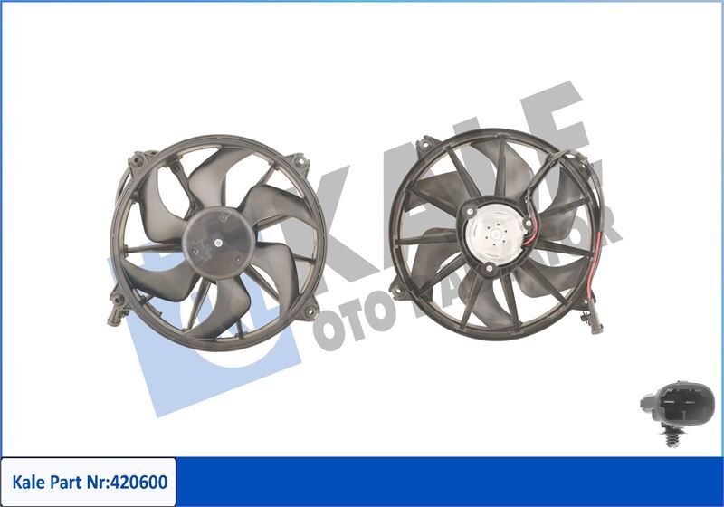 KALE 420600 FAN MOTORU C5 EM-C8-P807-EXPERT III-JUMPY III 1.6 HDI-2.0 HDI 370W-385mm