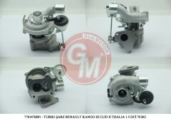 GUA 40503 TURBO ŞARJ RENAULT CLİO II III KANGOO FLUENCE MEGANE II III SYMBOL II TWİNGO1.5 DCİ 65-75-80 BG