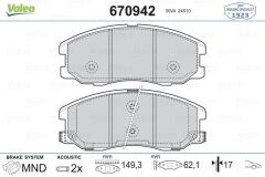 VALEO 670942 ÖN BALATA ANTARA 2.4-3.2 V6-2.0 CDTI 05/06> CAPTİVA 06.06>