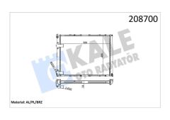 KALE 0537371AB RADYATÖR AL/PL/BRZ SAFRANE 2.1/2.2/2.5 TDI