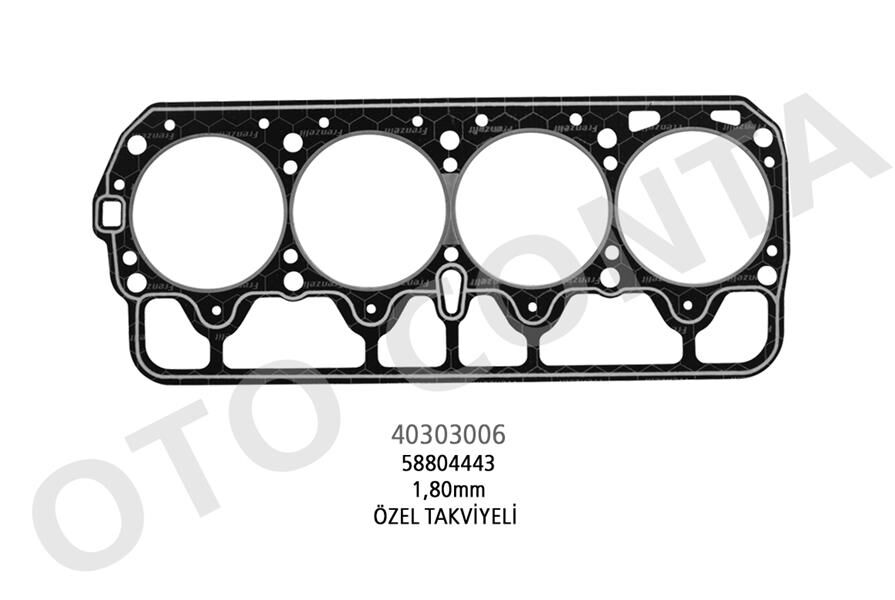 OTOCONTA 40303006 SKC LPG Lİ ARAÇLARA ÖZEL TAKVİYELİ 1.80mm BEYAZ M131 DKŞ 1600
