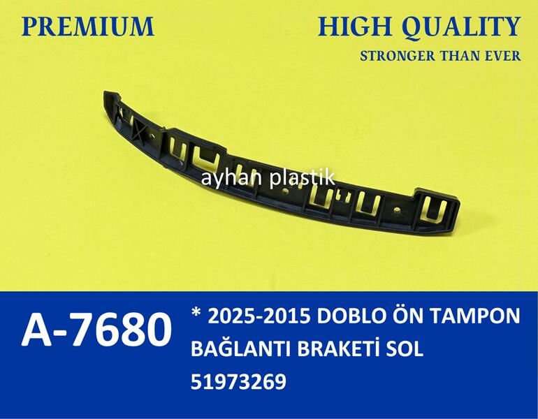 AYHAN A7680 ÖN TAMPON BRAKETİ SOL DOBLO 15 >