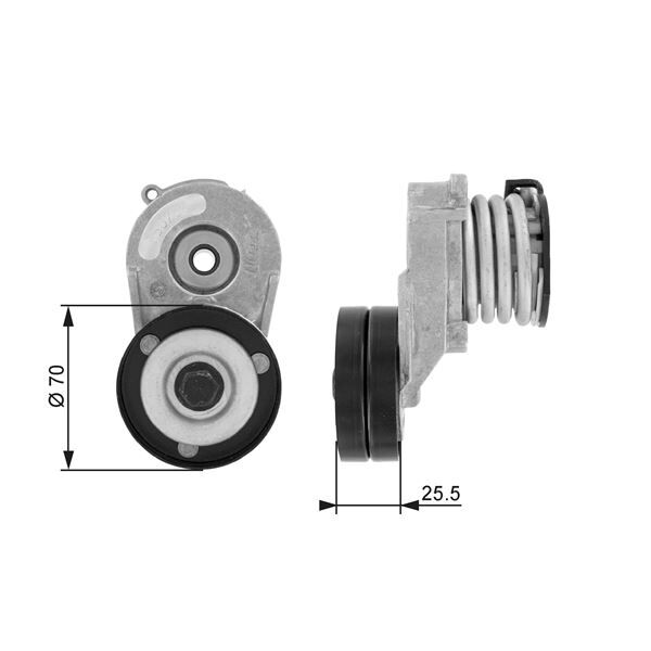 GATES T38432 ALTERNATÖR GERGİ RULMANI KÜTÜKLÜ ASTRA G-H-COMBO-CORSA C-MERIVA 1.7CDTI-1.7DTI 16V 00>