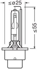 OSRAM 66440XN2-2HB AMPUL GAZ DESARJLI 35W D4S XENARC NIGHT BREAKER LASER Next Generation SXNN İKİLİ KUTU