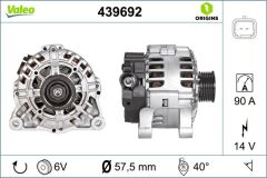 VALEO 439692 ALTERNATÖR 14V 90A BIPPER-NEMO-P206-P406-PARTNER-PARTNER TEPEE-BERLINGO-XSARA-C5-JUMPY TU1JP