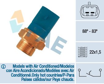 FAE 36260 FAN MÜŞÜRÜ 88/83C ASTRA F 2.0İ-2.0İ 16V 91 > VECTRA 1.4-1.6-1.8-2.0 89 >