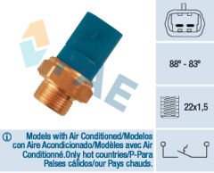 FAE 36260 FAN MÜŞÜRÜ 88/83C ASTRA F 2.0İ-2.0İ 16V 91 > VECTRA 1.4-1.6-1.8-2.0 89 >
