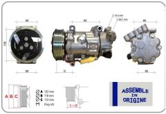 GUA 51314 KLİMA KOMPRESÖRÜ SIFIR ÜRÜN CITROEN BERLINGO 1.6 BlueHDi C3 PICASSO C4 Coupe C5 III C5 I SKODA KO DIAQ I PEUGEOT PARTNER TEPEE 1.6 HDi 307-308-508-5008-207-208 FİAT