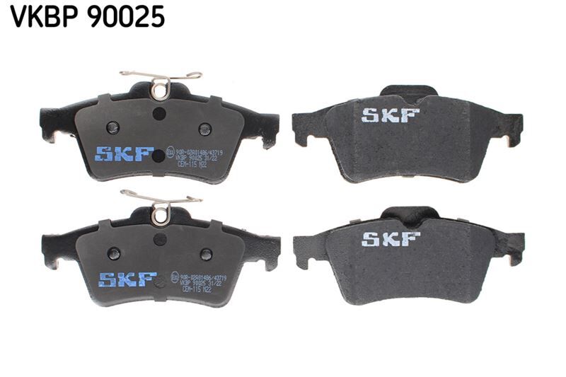 SKF VKBP90025 ARKA BALATA RENAULT LAGUNA II 01>07 MEGANE II 02>08 LATITUDE 11> VECTRA C 03>FOCUS II 05>CONNECT 06> CMAX 06> PRIMERA 02>