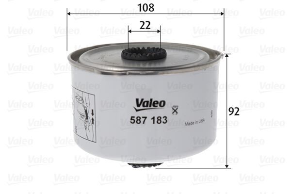 VALEO 587183 YAKIT FILTRESI LAND ROVER 276DT 306DT DISCOVERY 3/4 L319 . RANGE ROVER SPORT 1/2 L320 R.R SPORT 2 L320 13>