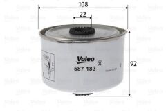 VALEO 587183 YAKIT FILTRESI LAND ROVER 276DT 306DT DISCOVERY 3/4 L319 . RANGE ROVER SPORT 1/2 L320 R.R SPORT 2 L320 13>