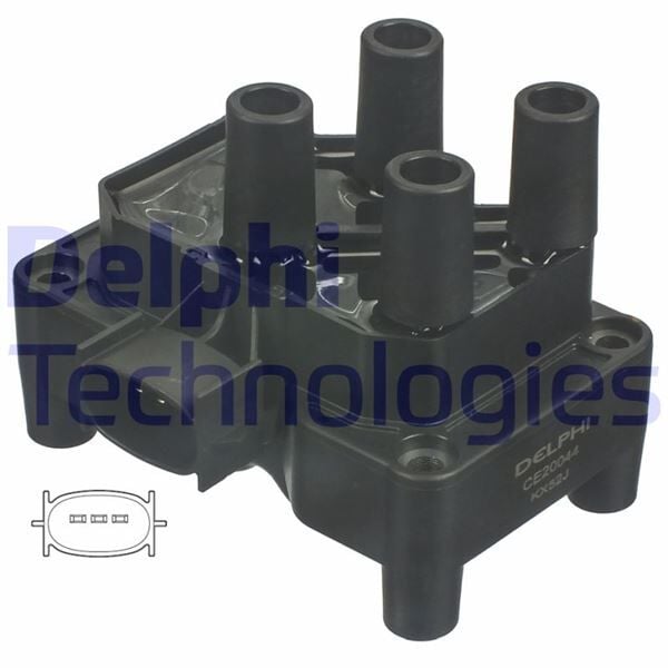 DELPHI CE20044-12B1 ATEŞLEME BOBİNİ FOCUS CMAX 1.6-1.8-2.0 16V-01 > FUSION 1.4-1.6-KA 1.3I-MONDEO II 04 > FIESTA MAZDA 2