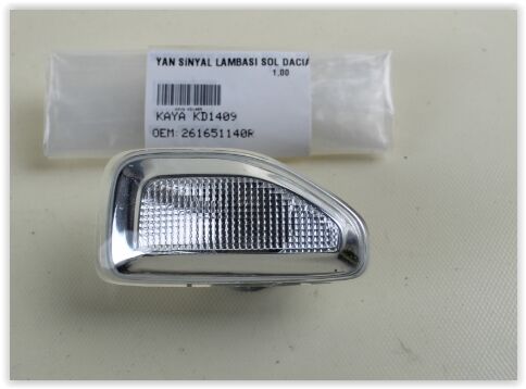 KAYA KD1409 ÇAMURLUK SİNYALİ SOL DACIA LOGAN II 12> SANDERO II 12> DOKKER 12> STEPWAY 12>