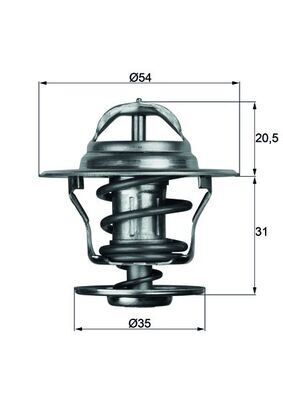 MAHLE TX13.87D TERMOSTAT LGN-ASTRA-GOLF-JETTA-PASSAT-CORDOBA-IBIZA-TOLEDO-CADDY 87C