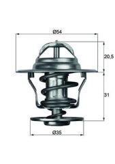 MAHLE TX13.87D TERMOSTAT LGN-ASTRA-GOLF-JETTA-PASSAT-CORDOBA-IBIZA-TOLEDO-CADDY 87C