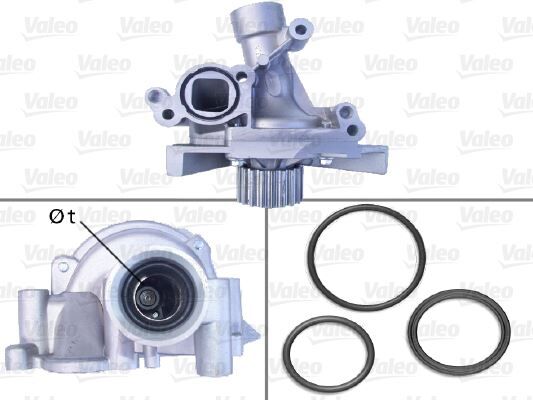 VALEO 506918 DEVIRDAIM SU POMPASI P206-P406 YM P307 P607 P807 C4 C5 EW10J4 2.0 16V P407 C5 II 406 YM EW7A EW7J4 P407 P607 C8 P807 EW12J4 1.8-2.0-2.2