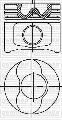 YENMAK 31-04281-000 MOTOR PİSTON SEGMAN STD 82.00 DOBLO 1.9 JTD ASTRA H-VECTRA C-ZAFIRA B 1.9 CDTİ