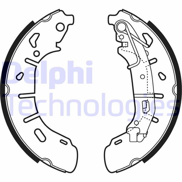 DELPHI LS2050 ARKA PABUÇ BALATA DOBLO 1.4-1.3D-1.6D-2.0D 10 >