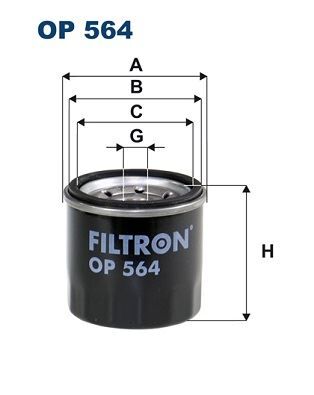 FILTRON OP564 YAĞ FİLTRESİ OPEL AGILA B 1.0L 1.2L / CHEVROLET KALOS. AVEO. MATIZ. SPARK 1.0L 1.2L 03-> / SUZUKI SWIFT 90-> / ALTO. MARUTTI 86-> / DAIHATSU TERIOS 97-> / FEROZA. APPLAUSE 88->