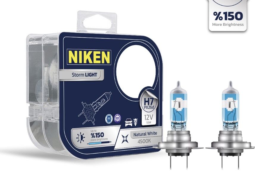 NIKEN 0620060104 NIKEN 12V H7 55W STORM LIGHT PX26d 4500K