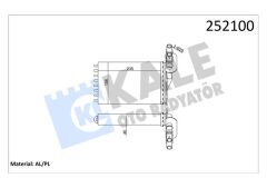 KALE 0585862AL KALORİFER RADYATÖRÜ 2 SIRA AL PL CLIO II-KANGOO 98->