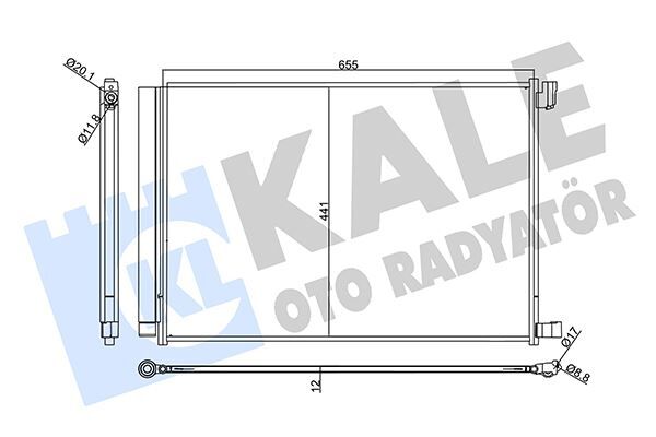 KALE 357740 KLIMA RADYATORU MERCEDES W205 S205 W213 S213 W222 C217 X253
