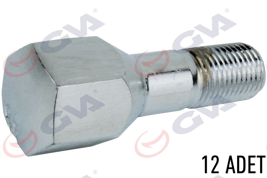 GVA 8820112 BİJON CIVATASI FIAT TOFAŞ KISA AA19 - M12 x 1.25 x 18 Kısa Galvaniz PAKET 20