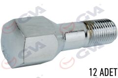 GVA 8820112 BİJON CIVATASI FIAT TOFAŞ KISA AA19 - M12 x 1.25 x 18 Kısa Galvaniz PAKET 20