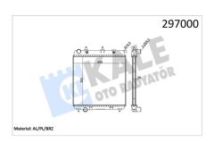 KALE 2049011AB RADYATÖR C2-C3-207-1007 1.4-1.4 16V-1.6 16V-1.4HDI KLİMASIZ MEK 398x380x23